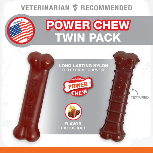 Power Chew Basted Blast Dual Flavored Dog Chew Toys X-Small/Petite - up to 15 Ibs. (2 Count)