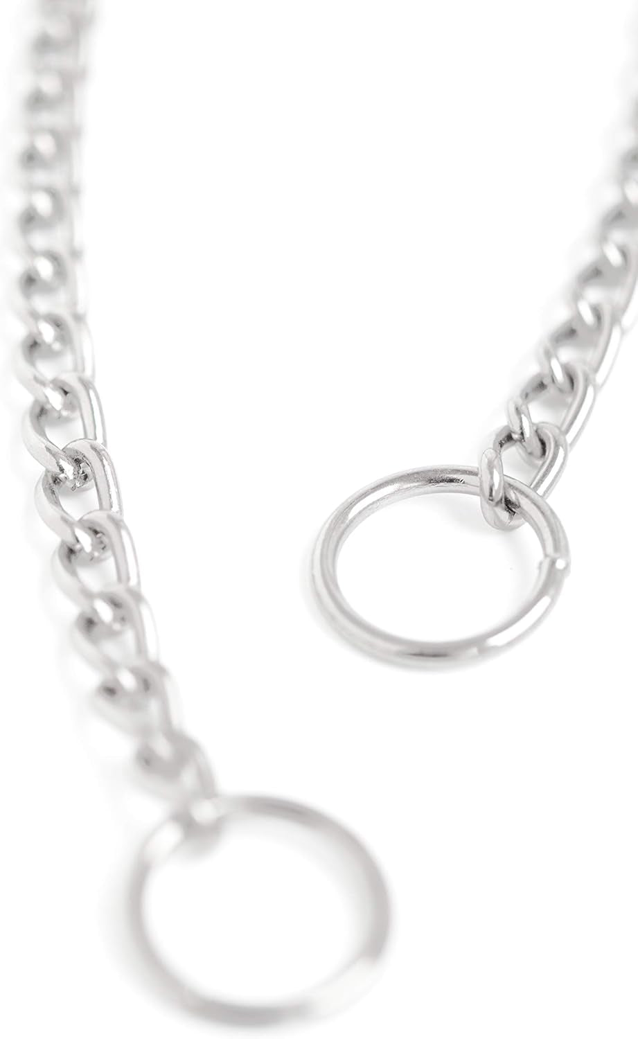 26" No-Pull Dog Training Chain, Weather-Resistant & Tarnish-Proof Choke Collar