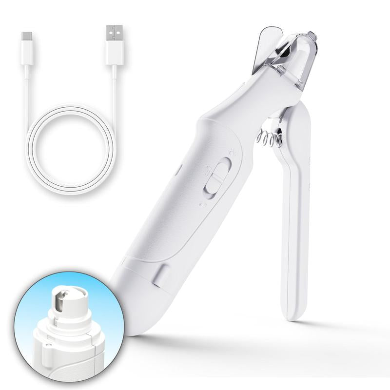 Pet Nail Grinder & Trimmer for Dogs โ Quiet, Rechargeable Electric Nail File with LED Light