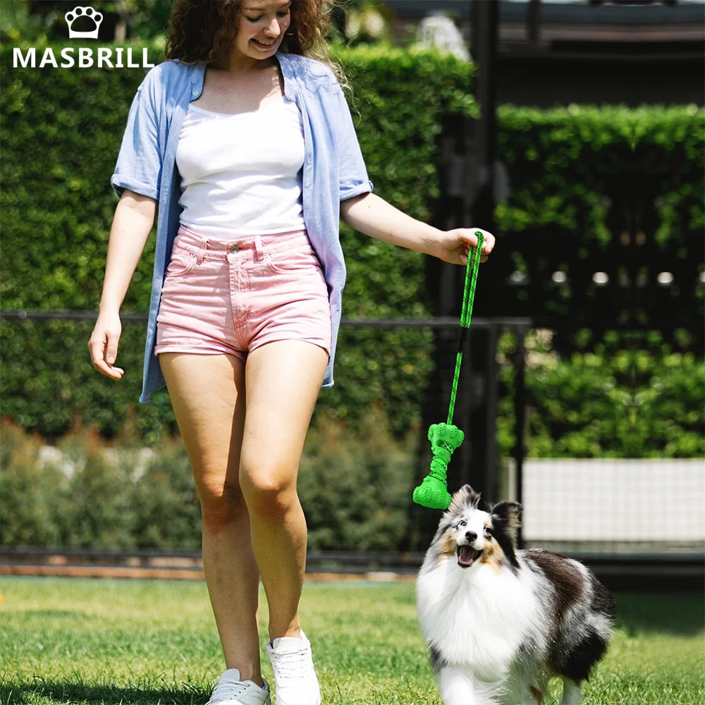 Ultra-Durable Dog Chew Toy for Aggressive Chewers – Natural Rubber, Teeth Cleaning & Boredom-Reducing Toy for Medium to Large Dogs