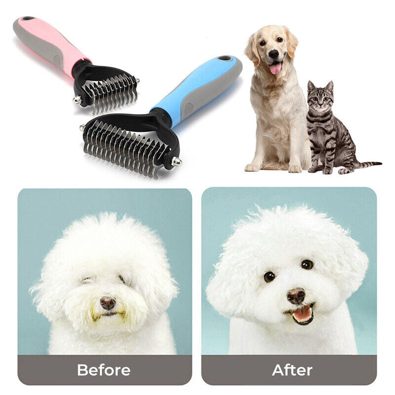 Grooming Brush for Pet Dog Deshedding, Tool Rake Comb