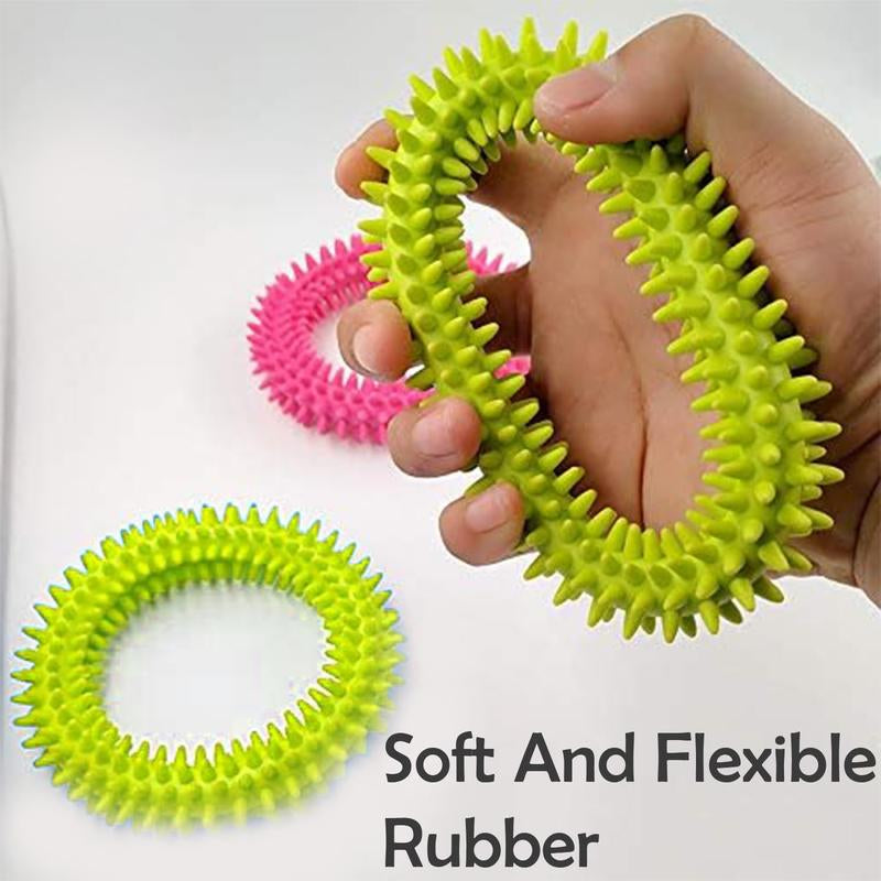 Mintique Soft Rubber Pet Chew Rings – 2-Pack Dental Toys for Healthy Teeth & Gums