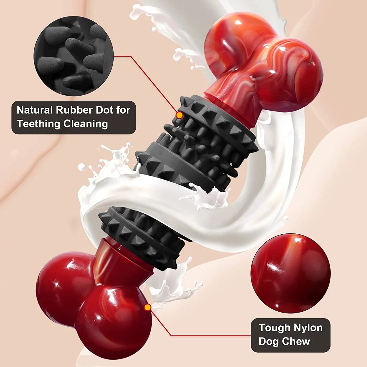Dog Toys for Aggressive Chewers Bone Dog Toy Interactive Dog