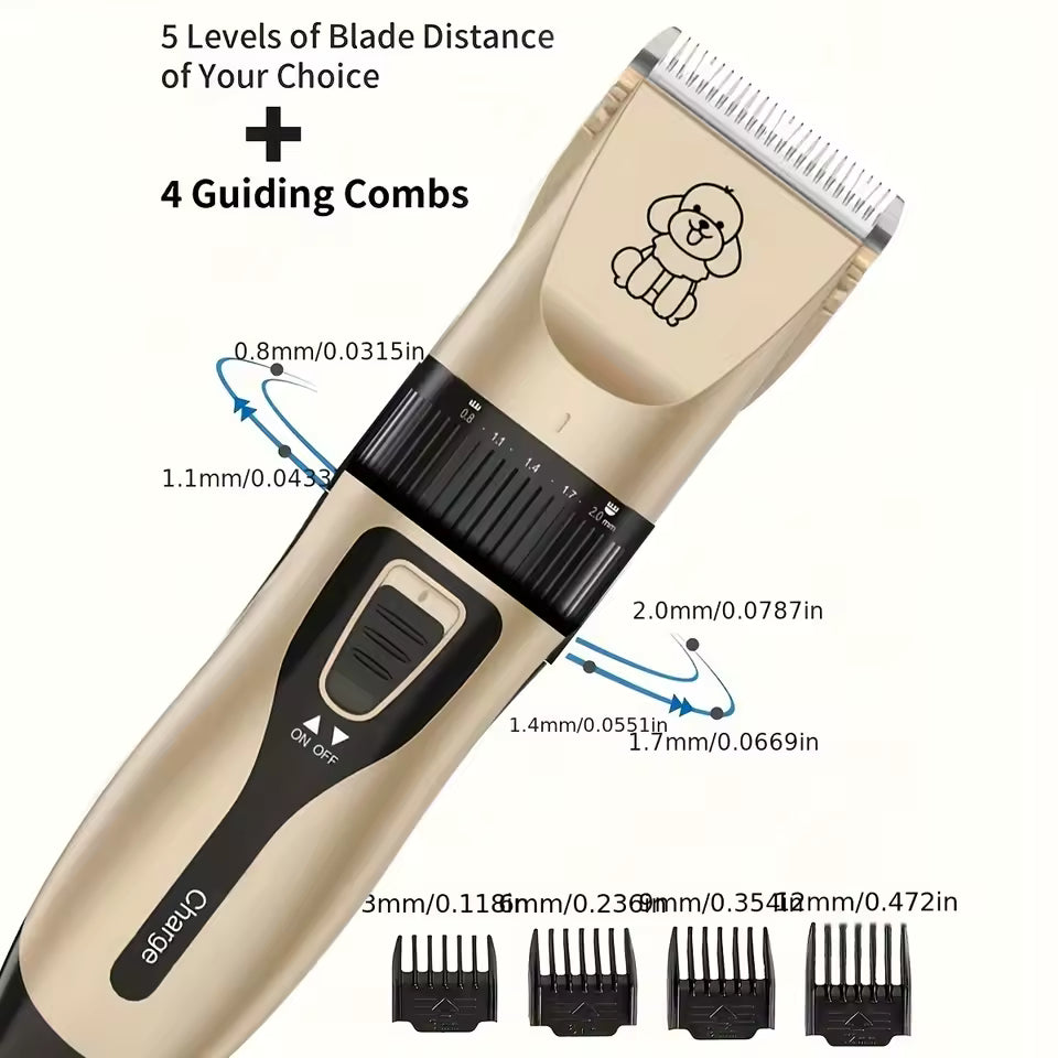 Rechargeable Dog Clippers – Professional Electric Grooming Kit for Dogs