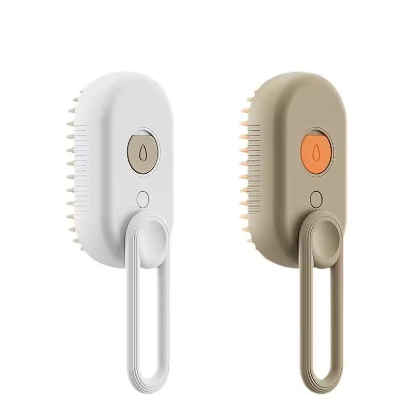 3-in-1 Steam Pet Grooming Brush – Massage, De-Shedding & Detangling for Dogs & Cats (USB Rechargeable)