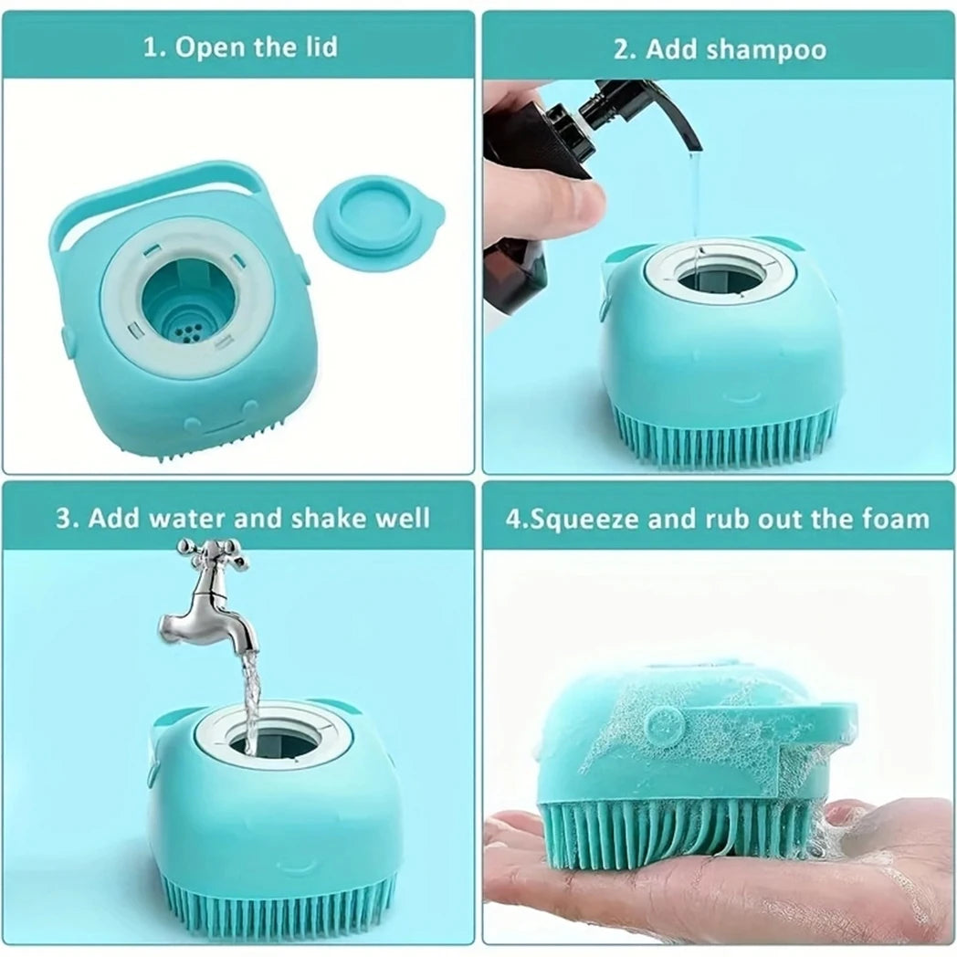 7 Pack Pet Grooming Set, Hair Removal Comb for Dog, Flea Comb, Dog Shampoo Brush, Pet Nail Clippers, Dog Toothbrush Set
