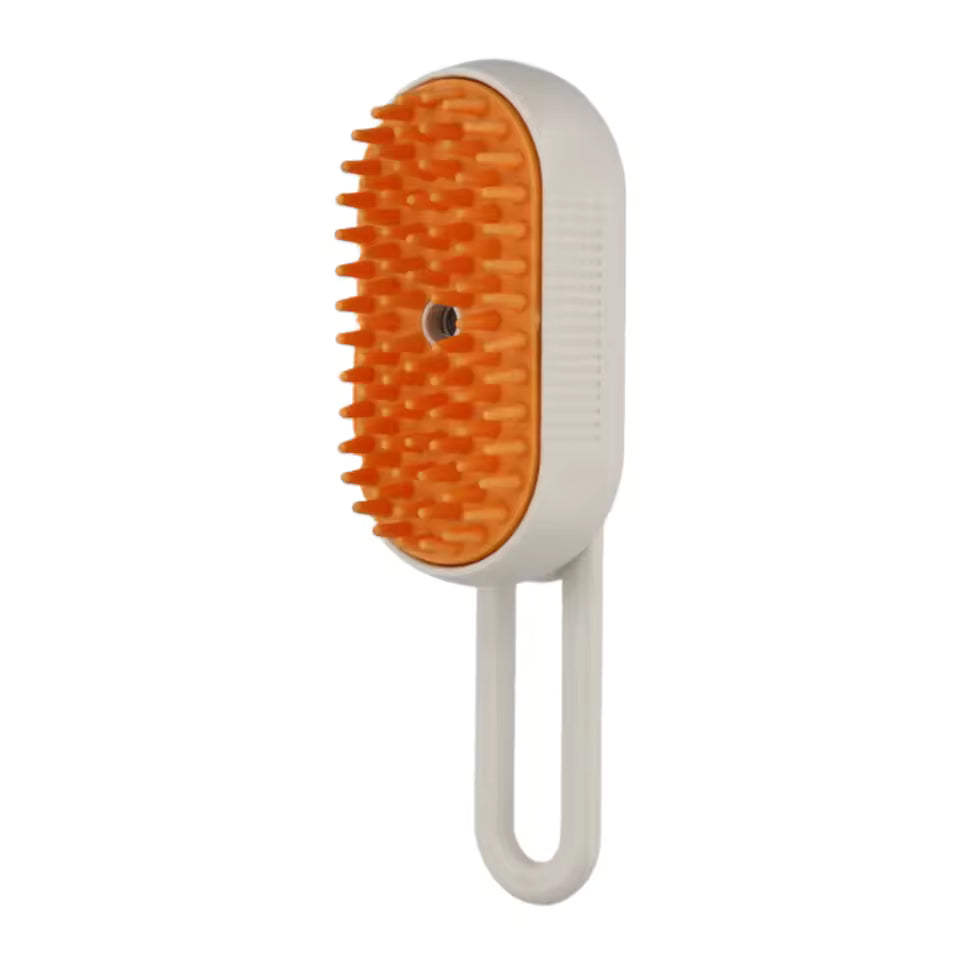 3-in-1 Steam Pet Grooming Brush – Massage, De-Shedding & Detangling for Dogs & Cats (USB Rechargeable)