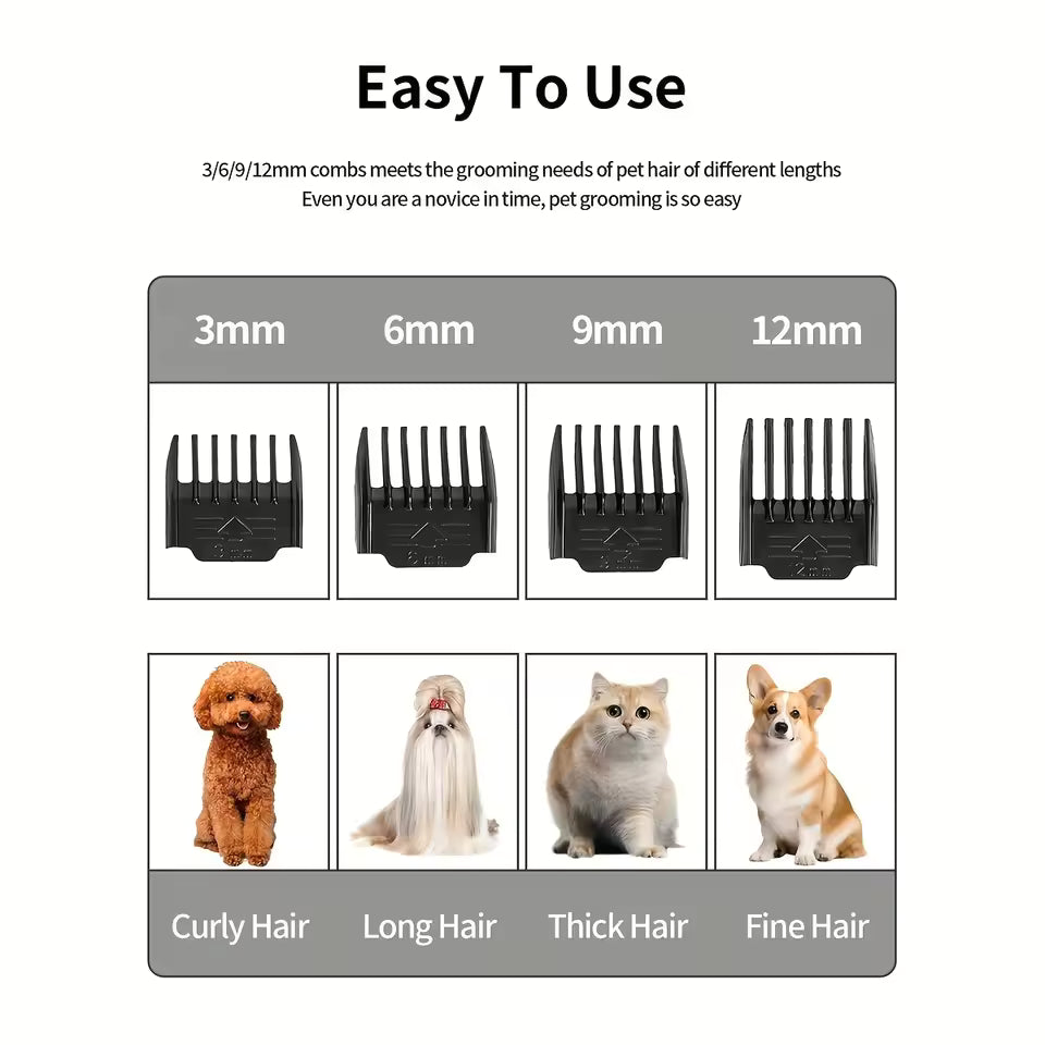 Rechargeable Dog Clippers – Professional Electric Grooming Kit for Dogs