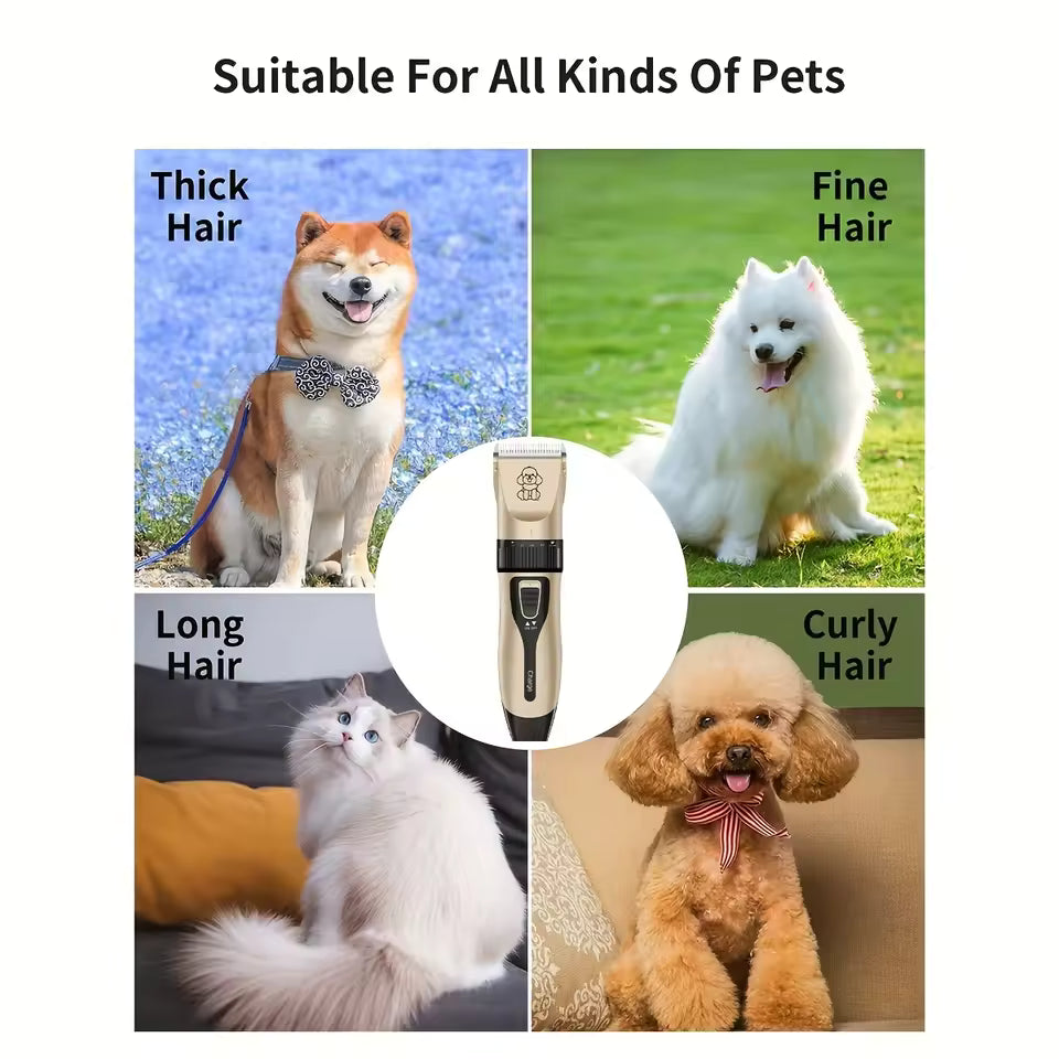 Rechargeable Dog Clippers – Professional Electric Grooming Kit for Dogs