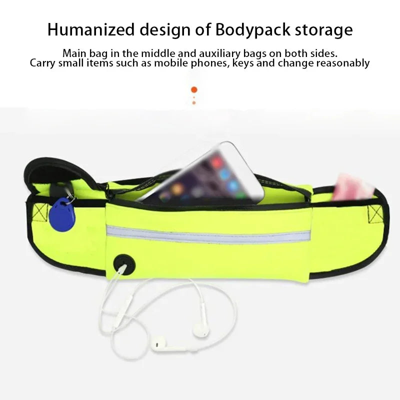 Hands-Free Reflective Dog Running Leash with Adjustable Waist Belt