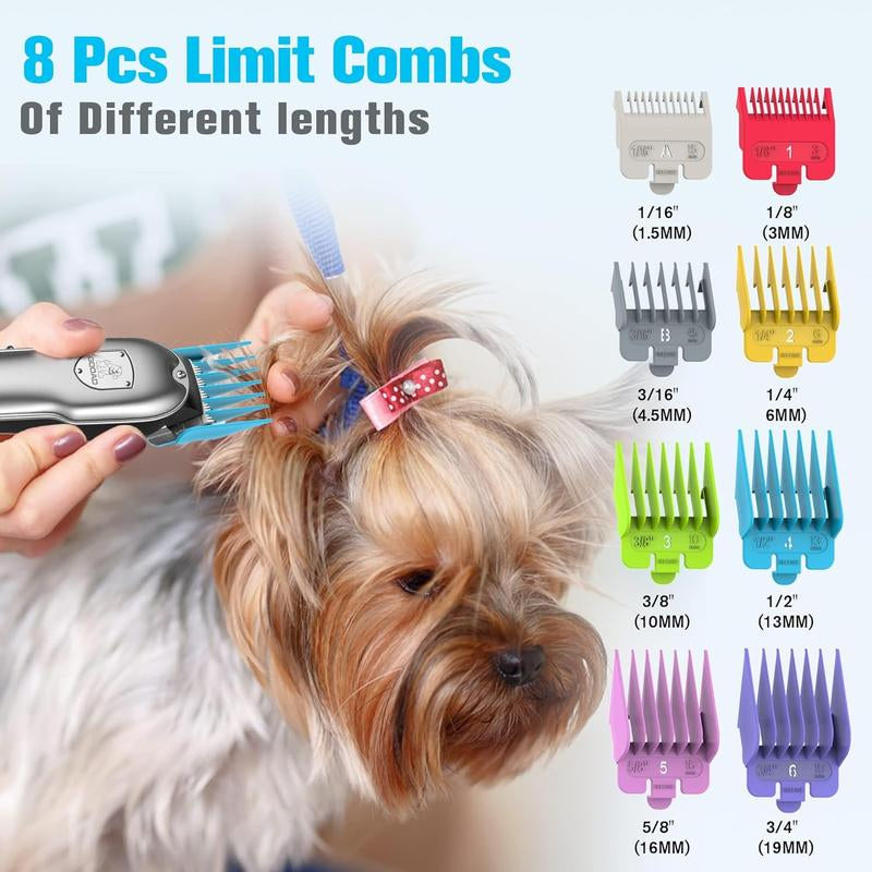 GOOAD Cordless Dog Grooming Clippers β Low Noise Hair Trimmer for Dogs with Thick Coats β Quiet Pet Clippers for Dogs & Cats