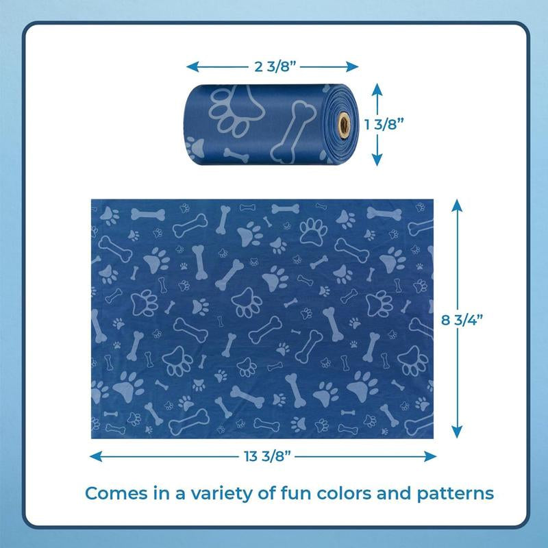 Dog Poop Bags for Waste (150 Bags) Refuse Cleanup, Doggy Roll Replacements for Outdoor Puppy Walking and Travel
