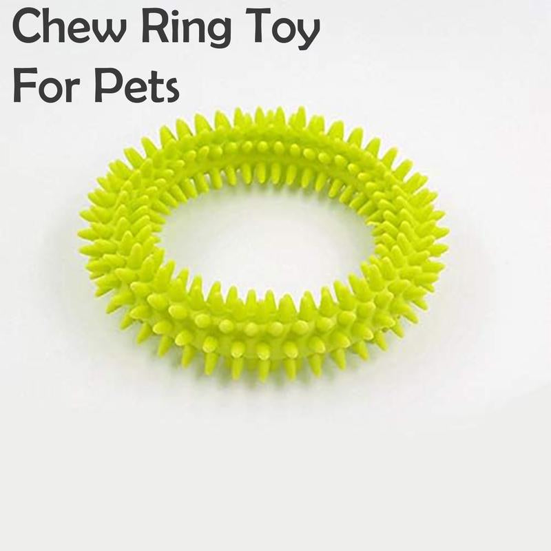 Mintique Soft Rubber Pet Chew Rings – 2-Pack Dental Toys for Healthy Teeth & Gums