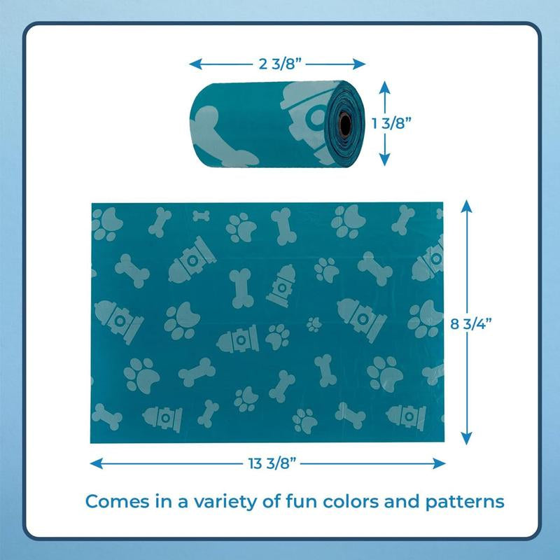 Dog Poop Bags for Waste (150 Bags) Refuse Cleanup, Doggy Roll Replacements for Outdoor Puppy Walking and Travel