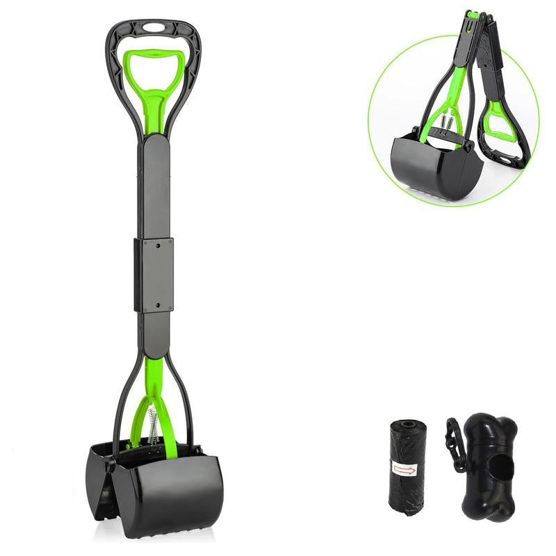 28-Inch Ultra-Lightweight Dog Poop Scooper with Free Trash Bags