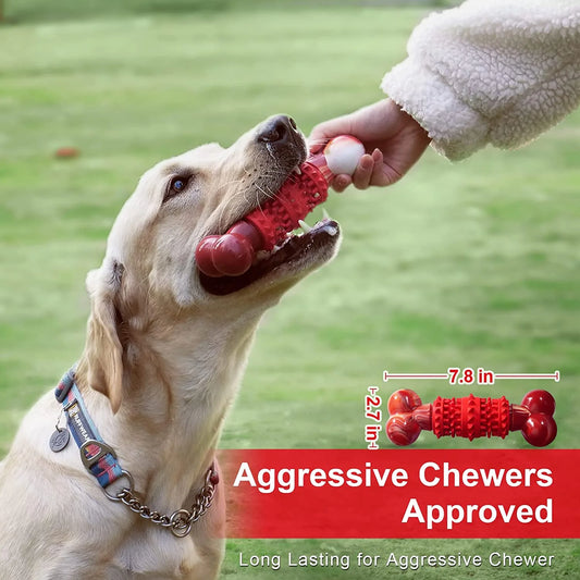 Dog Toys for Aggressive Chewers Bone Dog Toy Interactive Dog Toys for Large Dog Chew Toys for Aggressive Chewers,Dinosam Indestructible Dog Toy for Medium Large Dogs