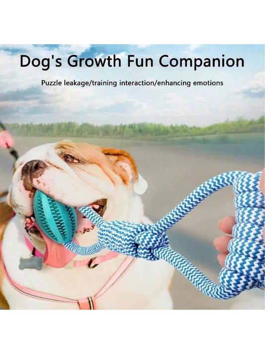 1/2 Piece, Dog Specific Cotton Rope Biting Toy, Training/Grinding 2-In-1, Sturdy for Small and Medium-Sized Dogs