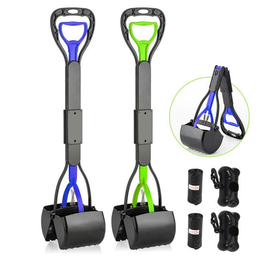 28-Inch Ultra-Lightweight Dog Poop Scooper with Free Trash Bags 