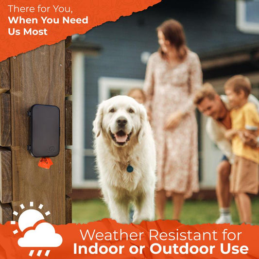 Dog Poop Bag Dispenser (Includes 4 Poop Bag Rolls) - Black