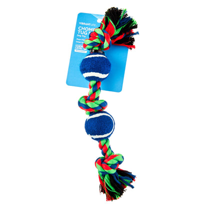 Chomp and Tug Buddy Tennis Balls Dog Chew Toy