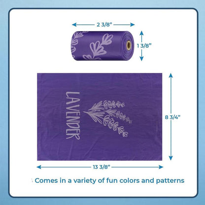 Dog Poop Bags for Waste (150 Bags) Refuse Cleanup, Doggy Roll Replacements for Outdoor Puppy Walking and Travel