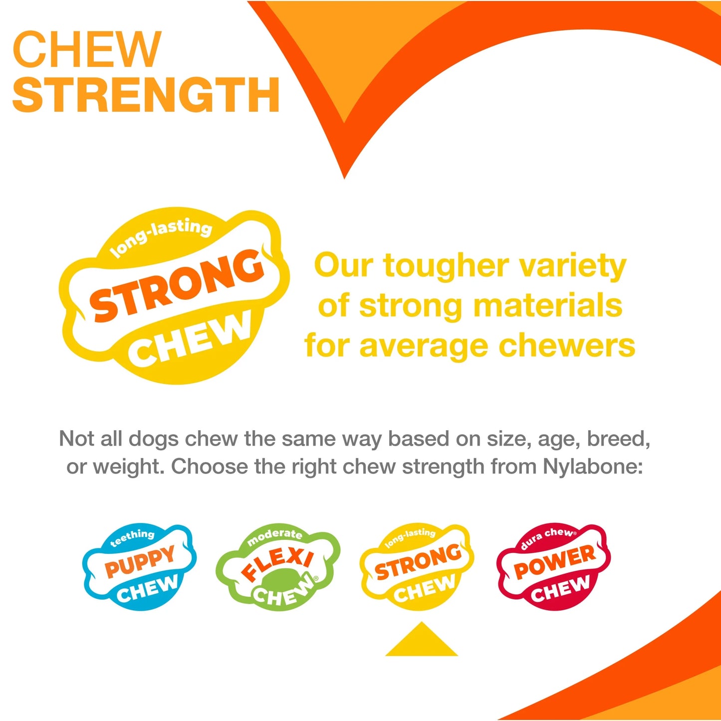 Strong Chew Marshmallow Stick Dog Chew Toy Marshmallow & Peanut Butter Large (1 Count)