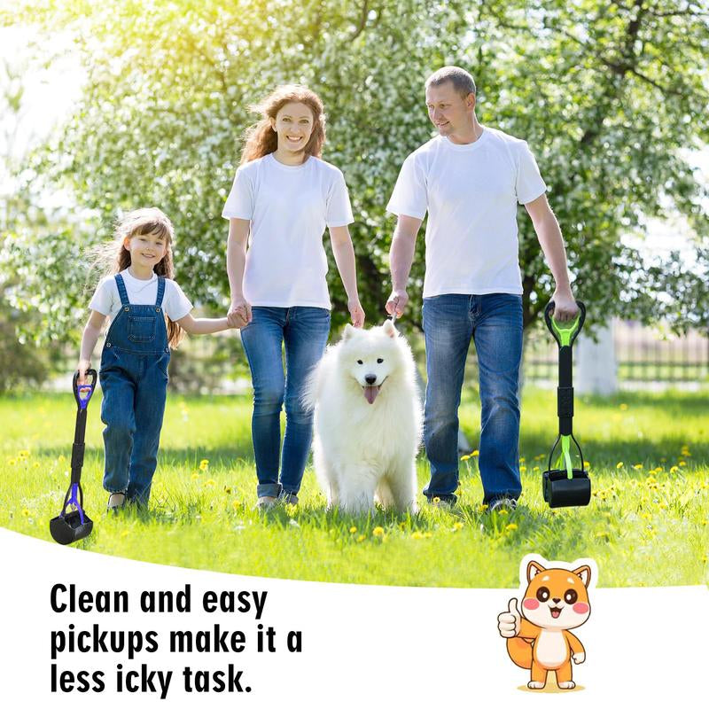 28-Inch Ultra-Lightweight Dog Poop Scooper with Free Trash Bags 