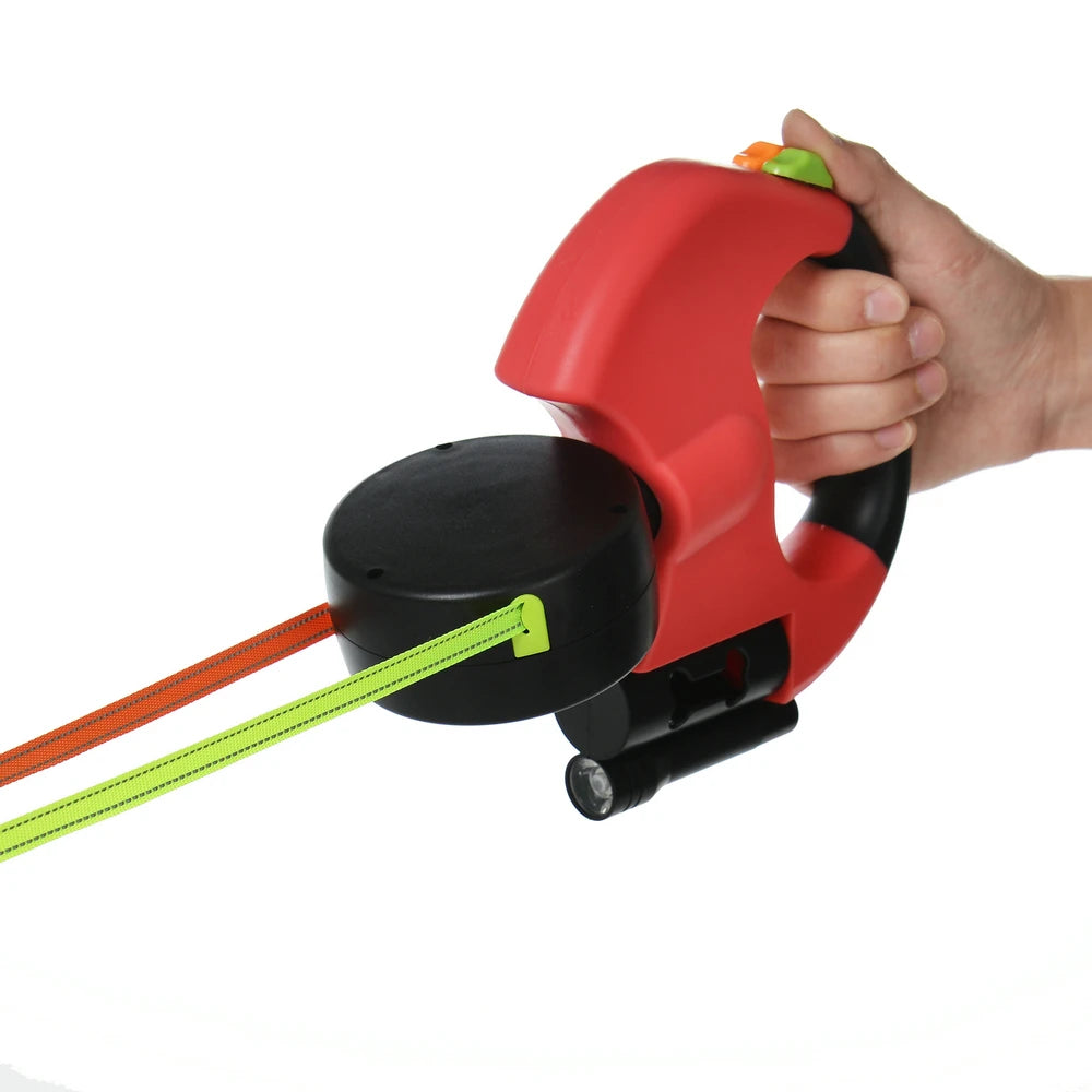 3M Retractable Dog Leash for Small Dogs Reflective Dual Pet Leash Lead 