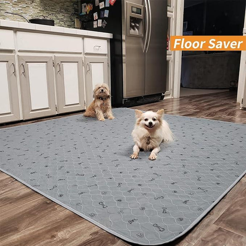 72x72 Extra Large Washable Dog Pee Pad – Reusable, Waterproof & Non-Slip Puppy Training Pad for Housebreaking, Whelping & Incontinence
