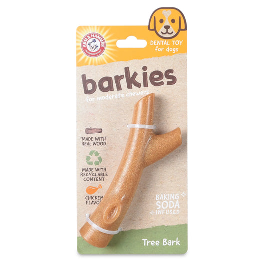 Barkies 7" Pp+Pine Saw Dust Tree Bark Chicken Flavor Dog Toy