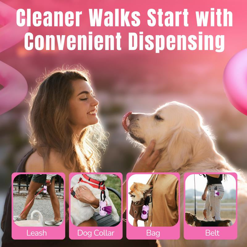 Lavender Scented Dog Poop Bags with Dispenser