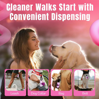 Lavender Scented Dog Poop Bags with Dispenser