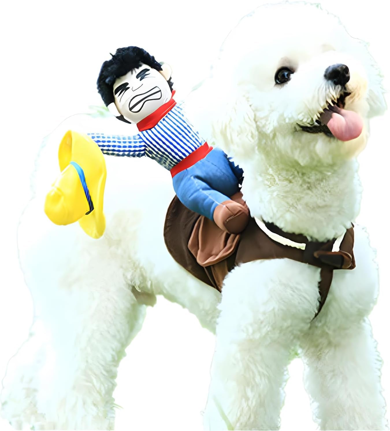 Dog Halloween Costume Funny Dog Cowboy Riding Costume