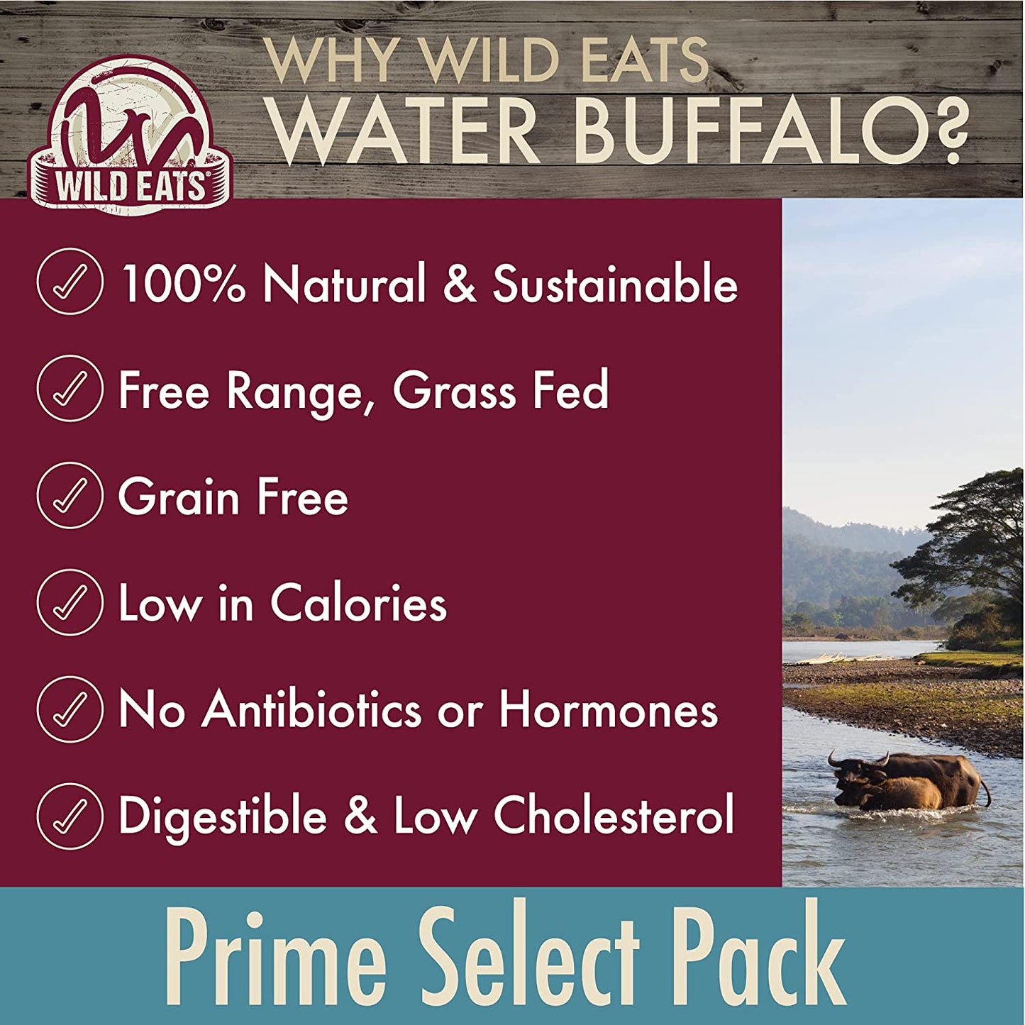 Dog Chews, Water Buffalo Prime Select, 7 Pack 