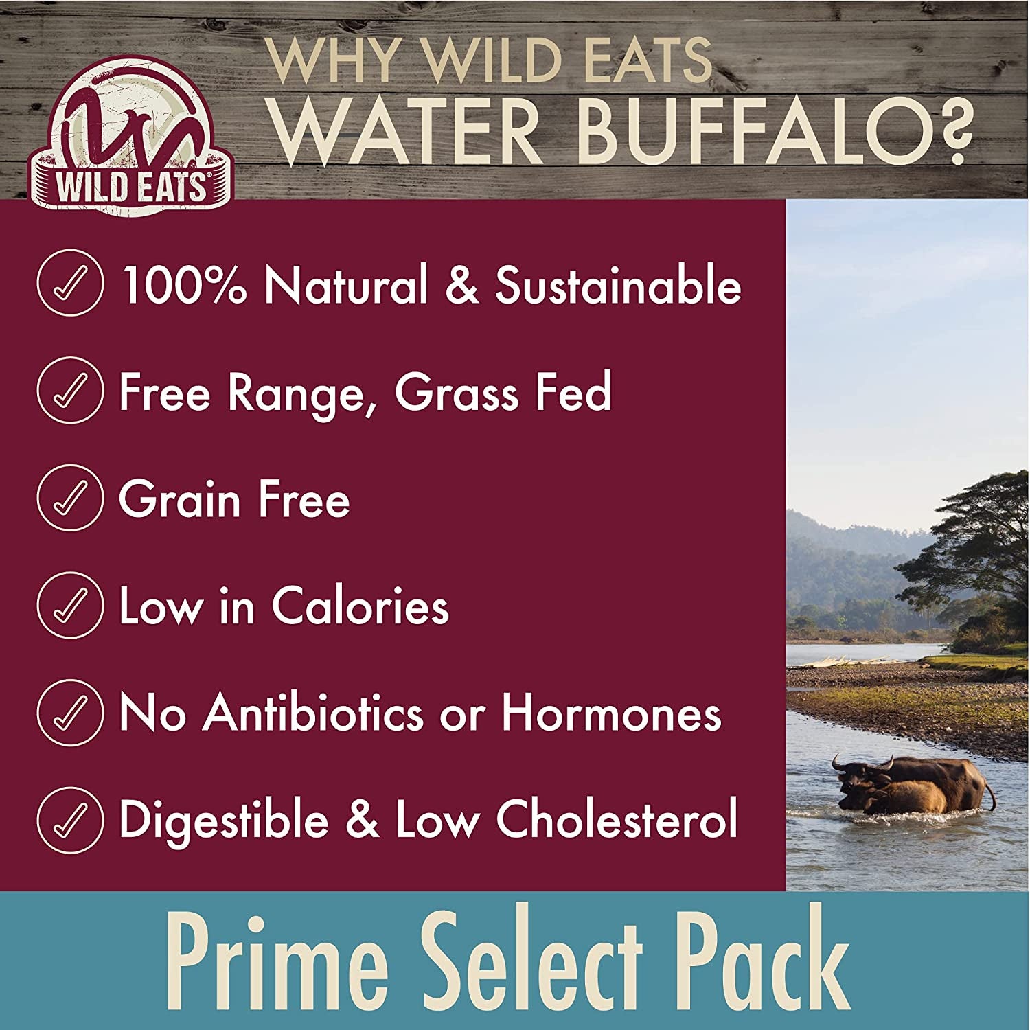 Dog Chews, Water Buffalo Prime Select, 7 Pack 