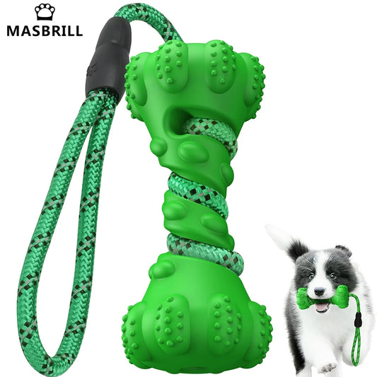 Ultra-Durable Dog Chew Toy for Aggressive Chewers – Natural Rubber, Teeth Cleaning & Boredom-Reducing Toy for Medium to Large Dogs