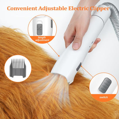 Dog Grooming Kit & 5 in 1 Pet Vacuum with 99% Suction