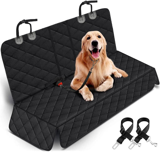 Waterproof Dog Car Seat Cover – Non-Slip Back Seat Protector for Pets, Fits Cars, Trucks & SUVs, Includes Middle Armrest Slot
