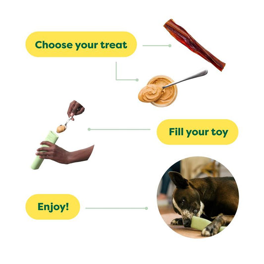 Natural Rubber Enrichment Toy for Small, Medium, and Large Dogs