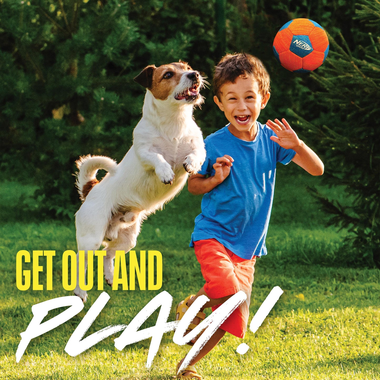 X-Weave Squeak Soccer Ball for Large Dogs