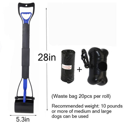 28-Inch Ultra-Lightweight Dog Poop Scooper with Free Trash Bags 