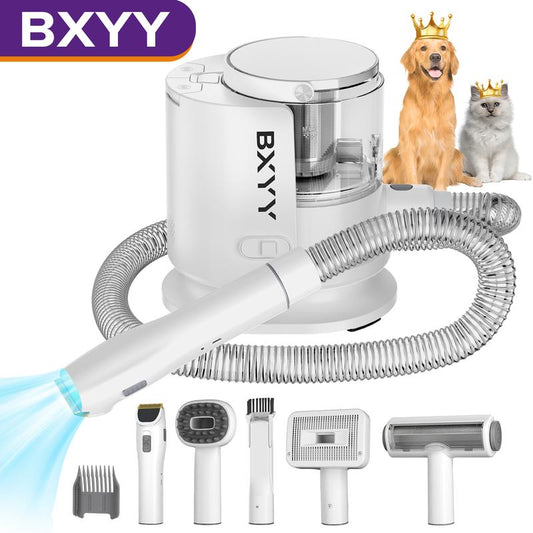 Dog Grooming Kit & 5 in 1 Pet Vacuum with 99% Suction