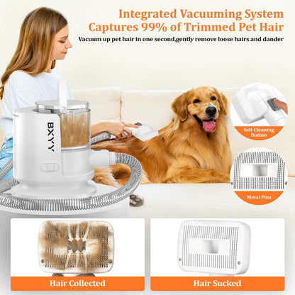 Dog Grooming Kit & 5 in 1 Pet Vacuum with 99% Suction