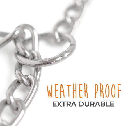 Stainless Steel Slip Collar for Dogs – Durable, No-Pull Training Chain, Weather & Tarnish Resistant (24")