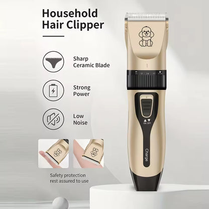 Rechargeable Dog Clippers – Professional Electric Grooming Kit for Dogs