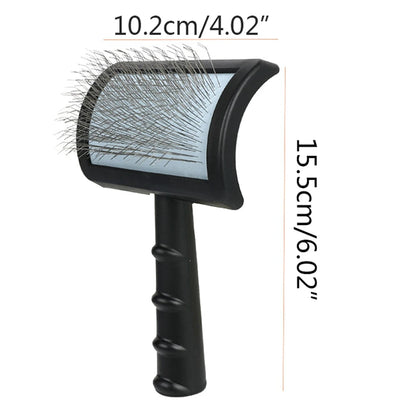 New Extra Long Pin Slicker Brush for Large Dog Matted Hair Grooming Wire Brush for Pets Shedding Mats Massage Brush Pet Supplies