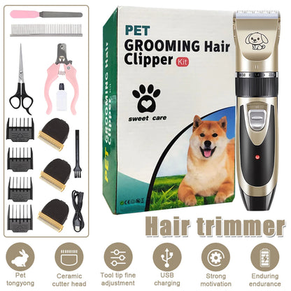 Rechargeable Dog Clippers – Professional Electric Grooming Kit for Dogs