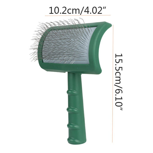 New Extra Long Pin Slicker Brush for Large Dog Matted Hair Grooming Wire Brush for Pets Shedding Mats Massage Brush Pet Supplies