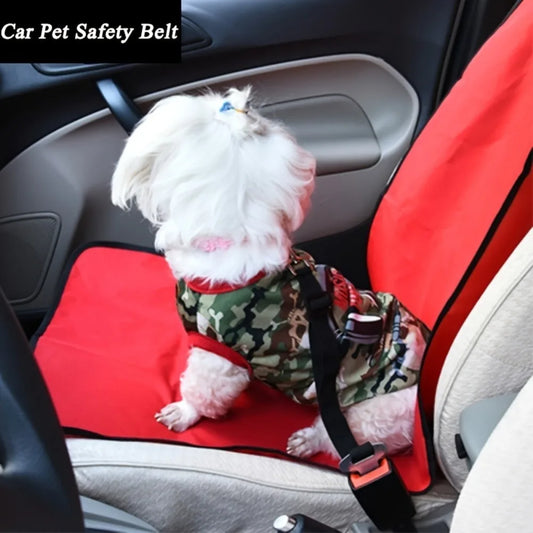 Pet Car Safety Harness: Adjustable Dog Seat Belt for Small to Large Breeds 