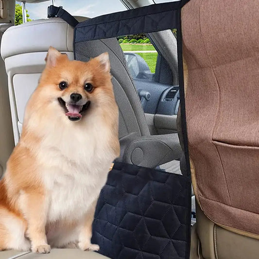 Dog Car Backseat Barrier – Mesh Pet Fence for Safe Driving, Easy Installation for SUV, RV & Car – Keeps Pets Secure & Prevents Distractions